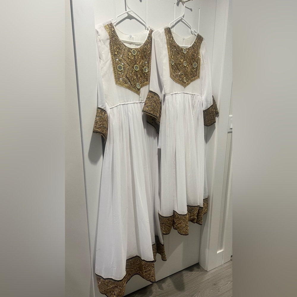 Two mother and daughter or sisters Afghani outfits. Selling them together.